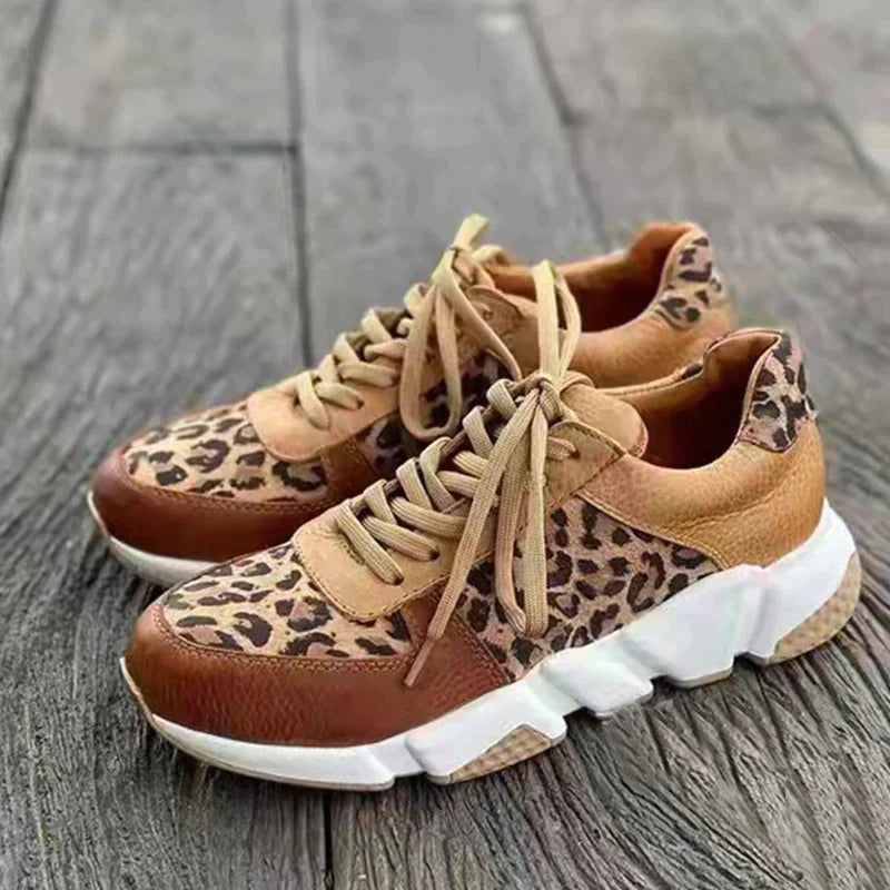 Dames Sneakers Leopard Print Trendy en Comfortabel 1