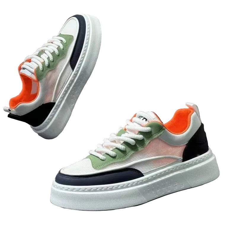 Dames Sneakers Urban Stijl Met Dikke Buitenzoal 0