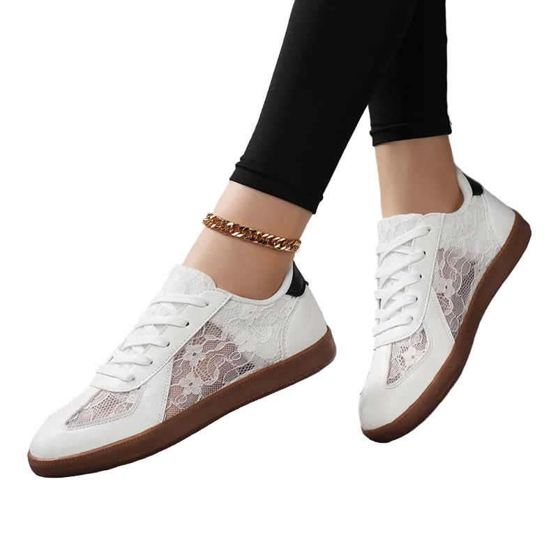 Dames Sneakers Vetersluiting Sportief met Antislipzool 3