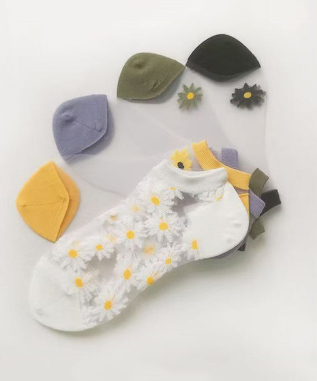 Dames Sokken Halfhoog Zomerstijl Ademend 4