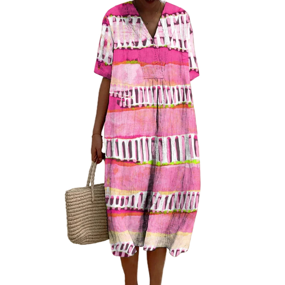 Dames Strandjurk Losse Pasvorm Ademend Materiaal 0