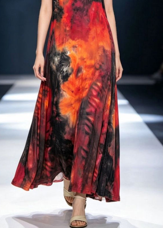 Dames Strandjurk Mouwloos Met Spaghettibandjes En Print 4