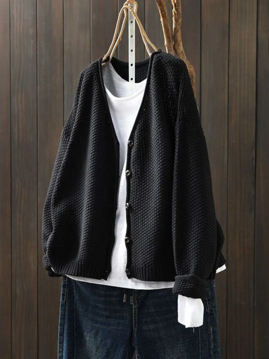 Dames Strickcardigan V-hals Casual 6