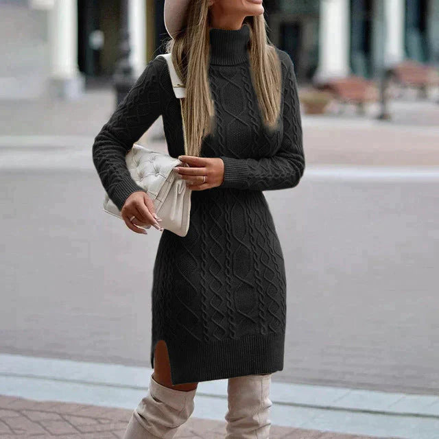 Dames Strickkleid Winterstijl 1