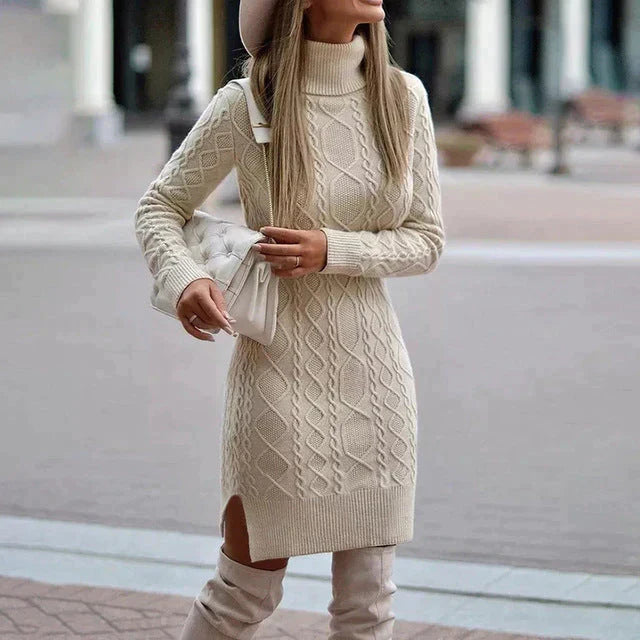 Dames Strickkleid Winterstijl 2