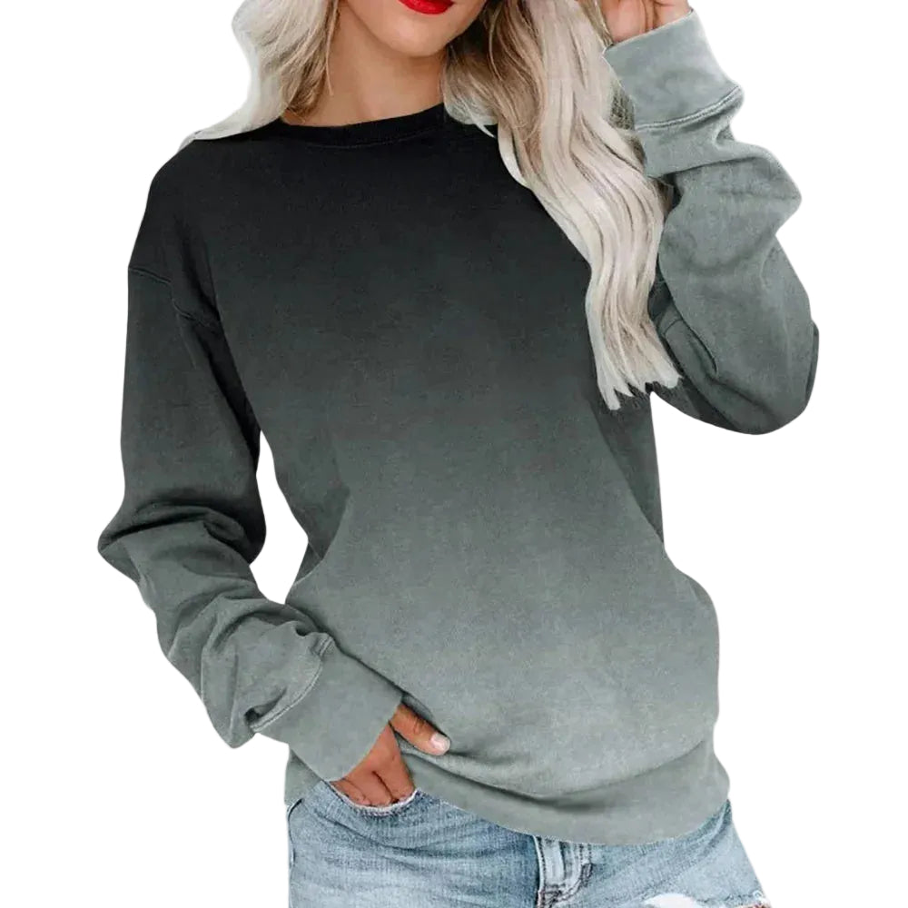 Dames Sweatshirt Gradiëntstijl Casual 0