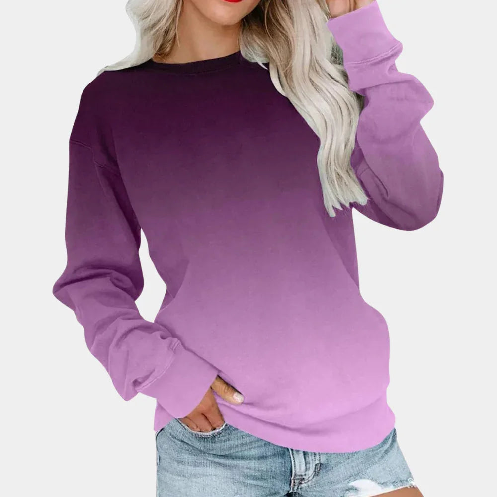 Dames Sweatshirt Gradiëntstijl Casual 2