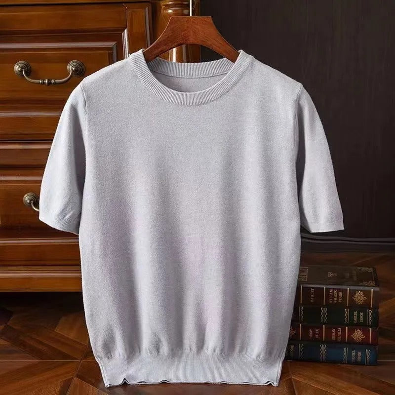 Dames T-shirt Cashmere Elegante Stijl 1
