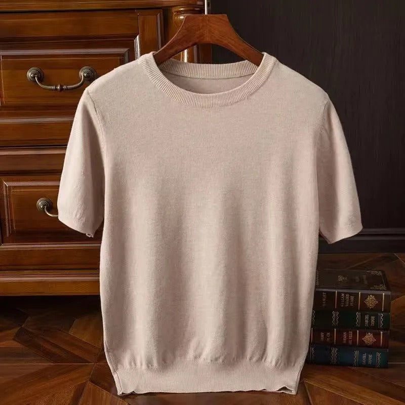 Dames T-shirt Cashmere Elegante Stijl 3