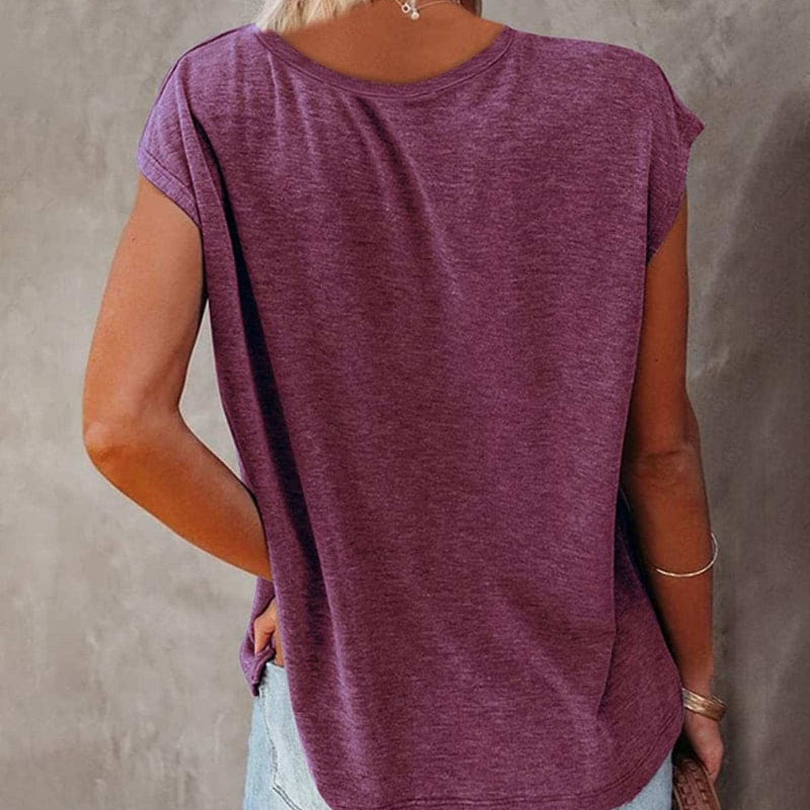Dames T-shirt V-hals Casual Stijl 2