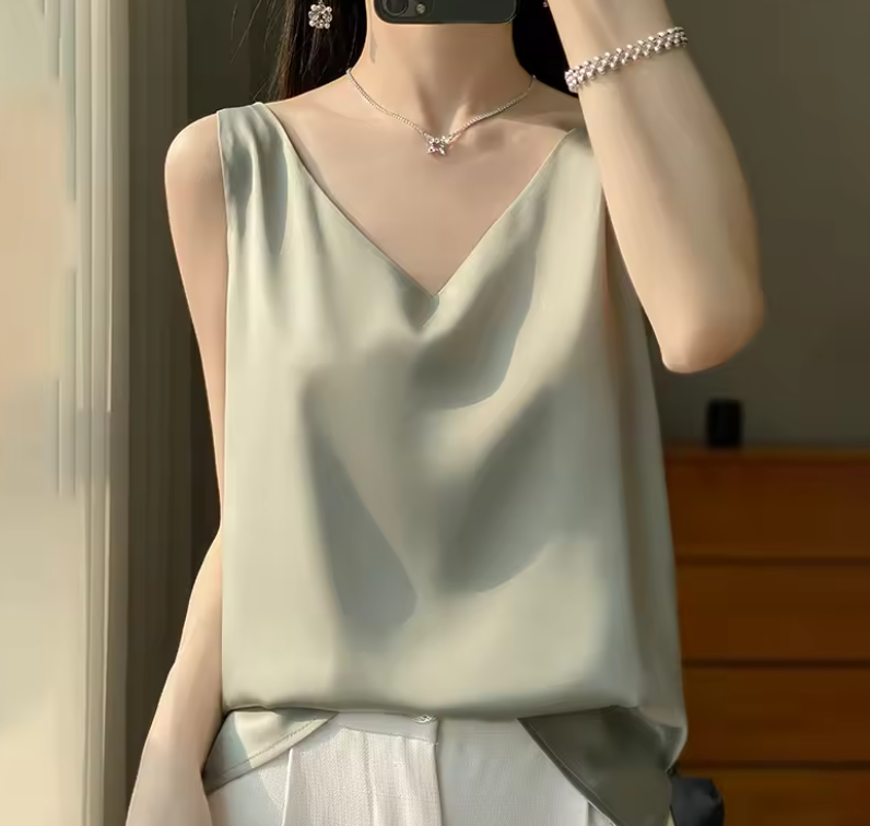 Dames Tanktop Mouwloos Minimalistisch Moderne Stijl 4