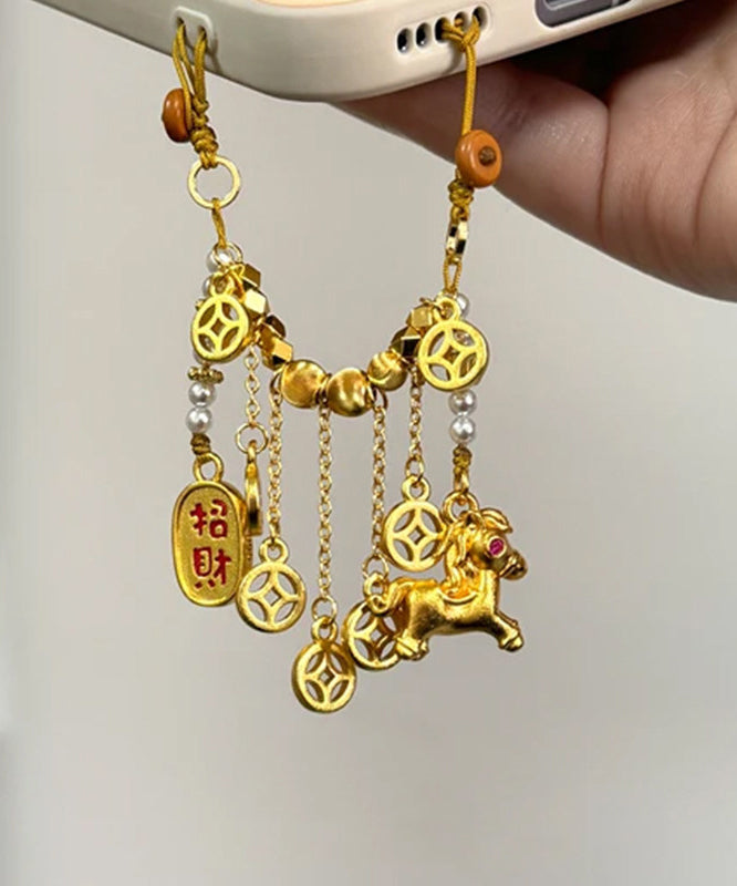 Dames Telefoonketting Met Parel En Veulen Kralen 1