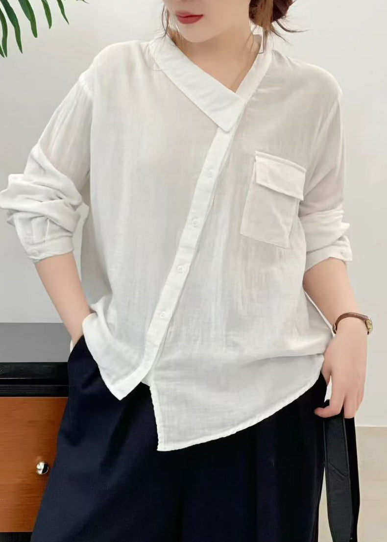 Dames Top Asymmetrisch Met Patchwork Design 0