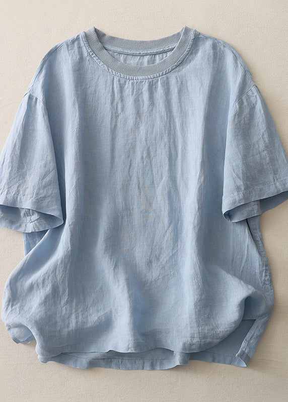 Dames Top O-hals Casual Losse Pasvorm Zomer 2