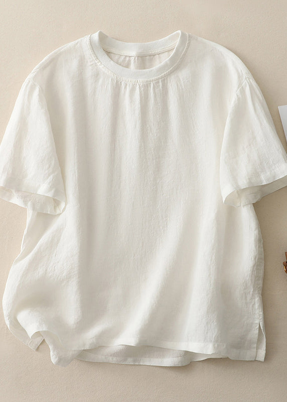 Dames Top O-hals Casual Losse Pasvorm Zomer 3