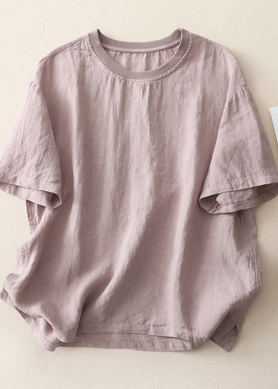 Dames Top O-hals Casual Losse Pasvorm Zomer 4