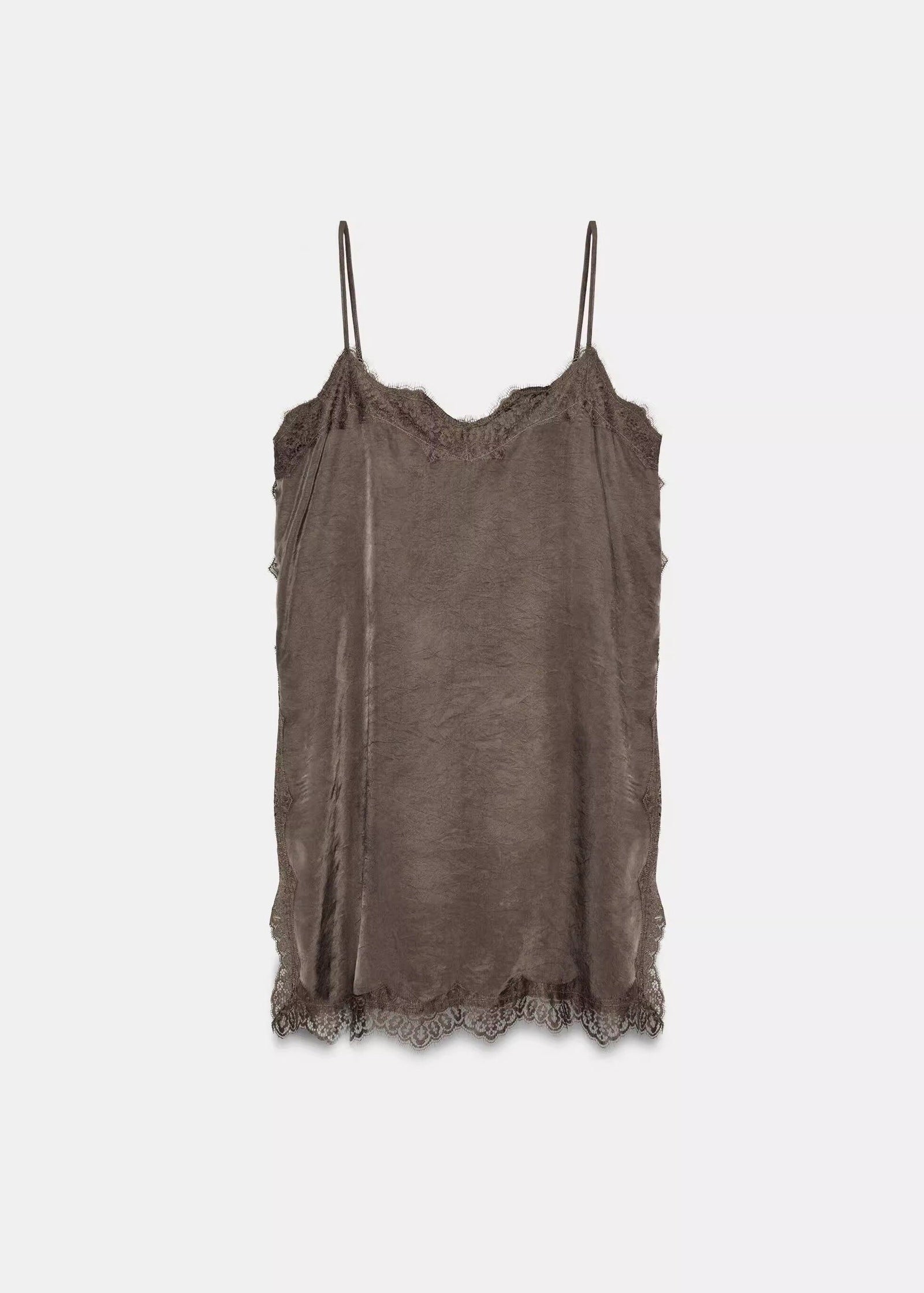 Dames Top Spaghettibandje Patchwork Zomerstijl 4