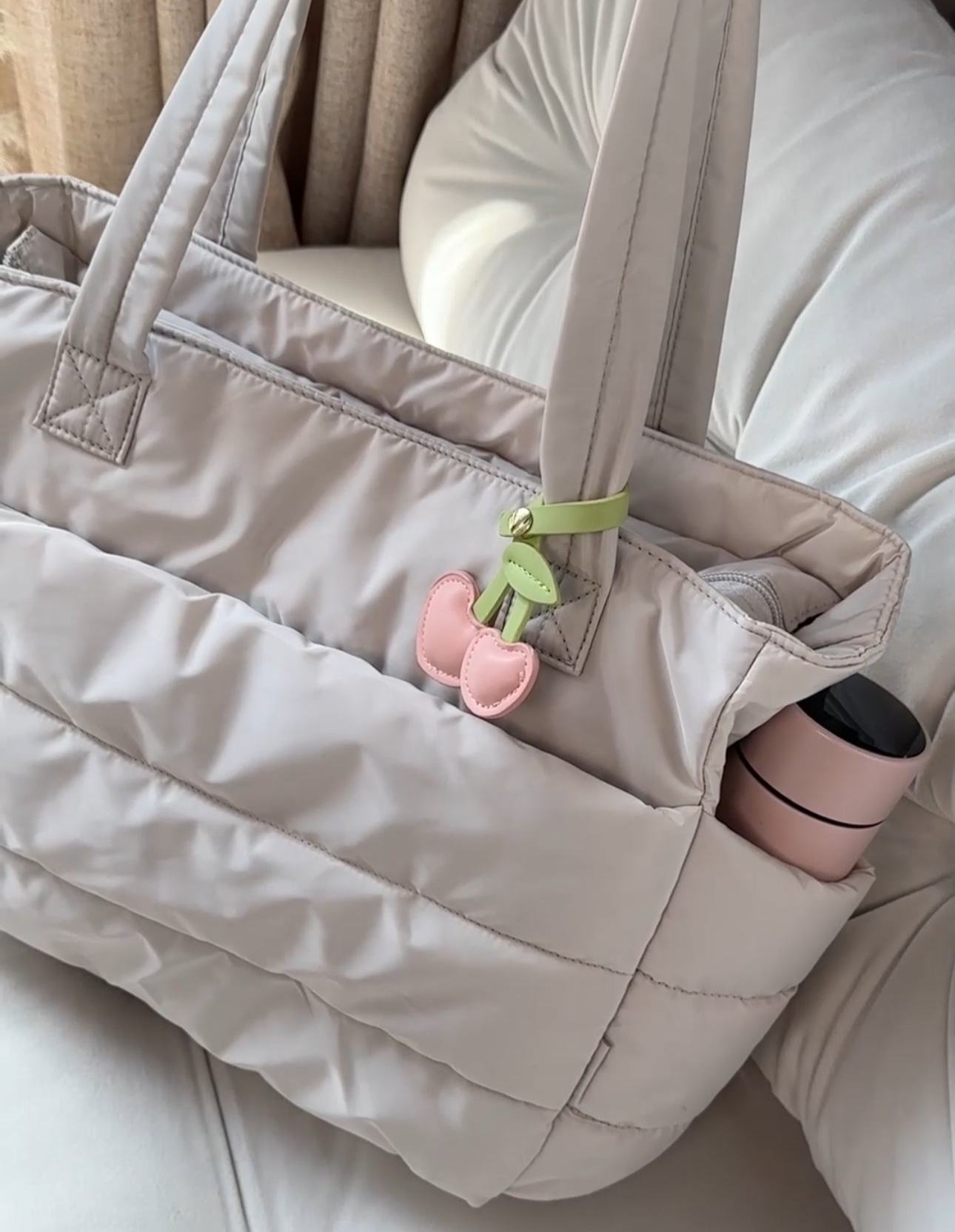 Dames Tote Bag Trendy Puffer Stijl 3