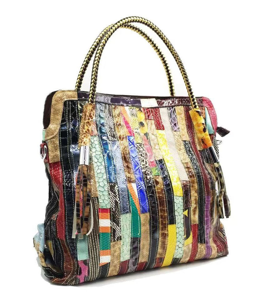Dames Tote Handtas Snake Gestreept 2