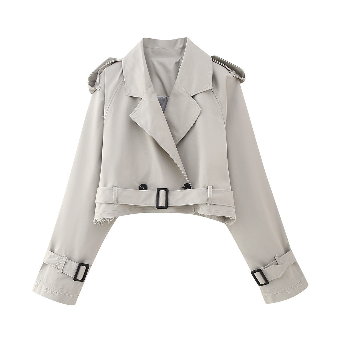 Dames Trenchcoat Kort Stijlvol 7