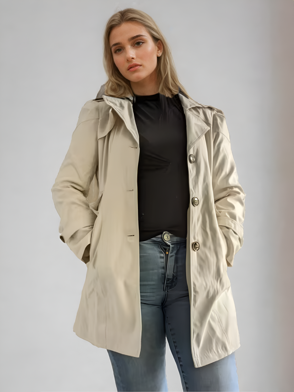 Dames Trenchcoat Modern Ontwerp 2