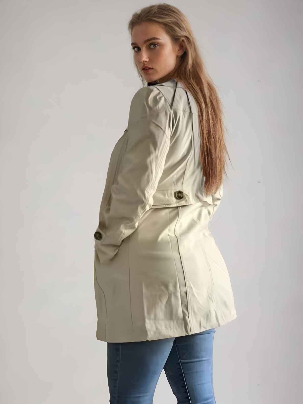 Dames Trenchcoat Modern Ontwerp 3