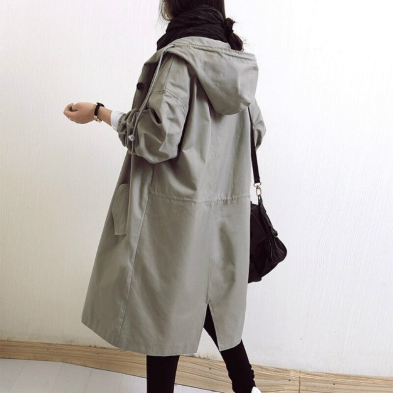 Dames Trenchcoat Waterafstotend Lange Stijl 5