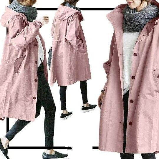 Dames Trenchcoat Waterafstotend Lange Stijl 8