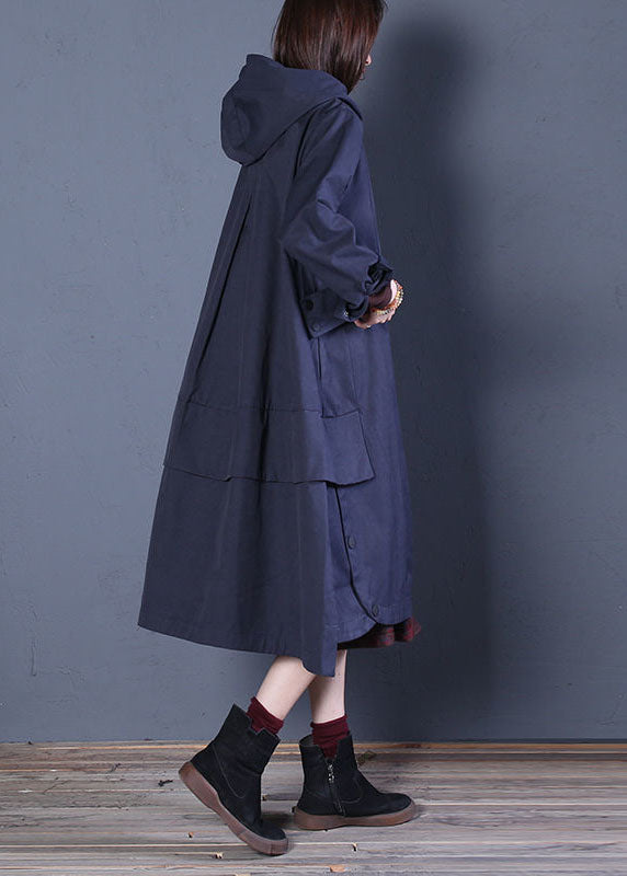 Dames Trenchcoat met Capuchon en Ritssluiting 3
