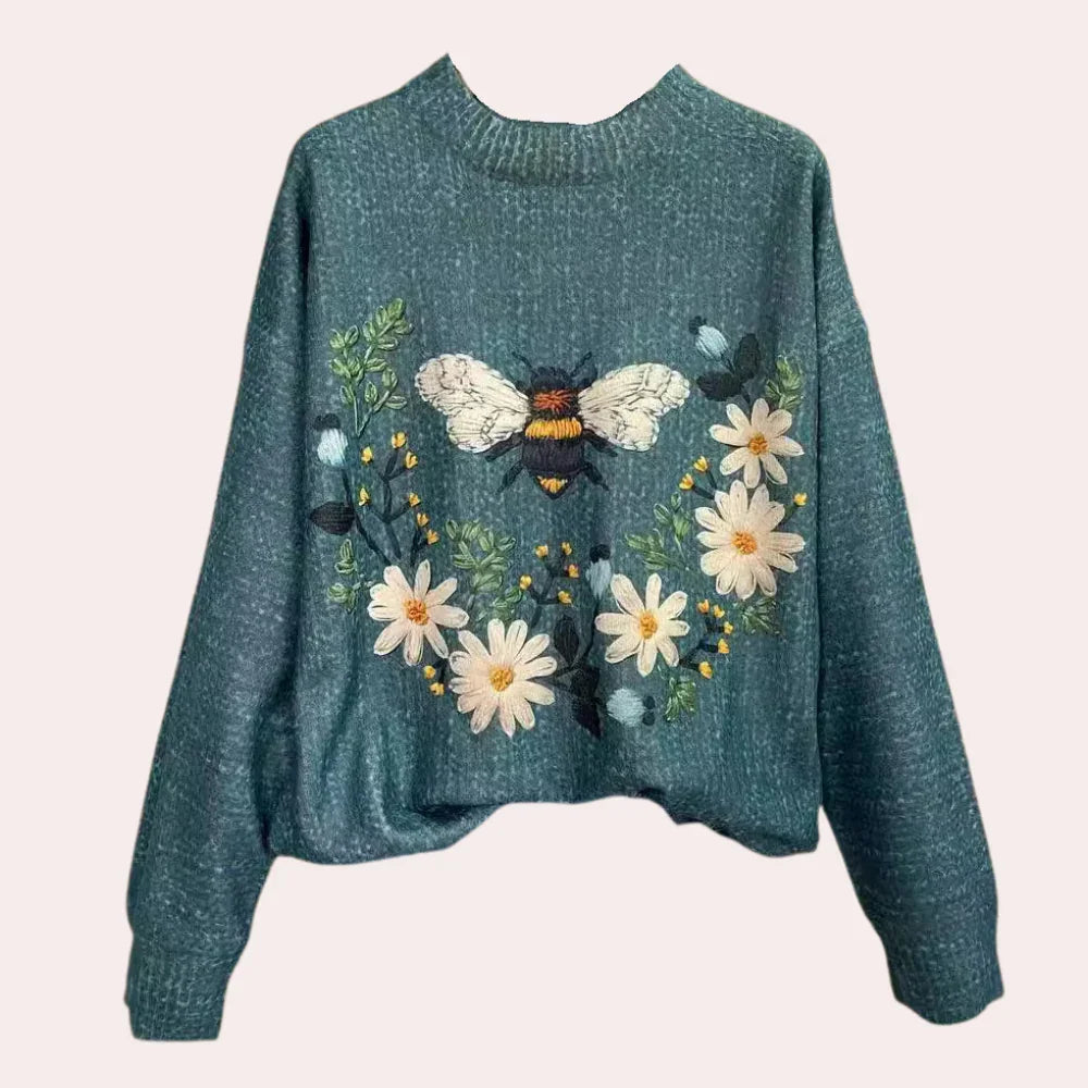 Dames Trui Gebreid Chic Met Trendy Details 3