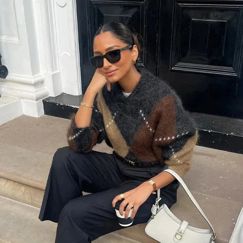 Dames Trui Met Moderne Patronen 2