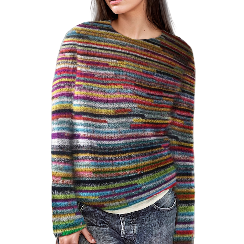 Dames Trui Met Patroon Casual 0