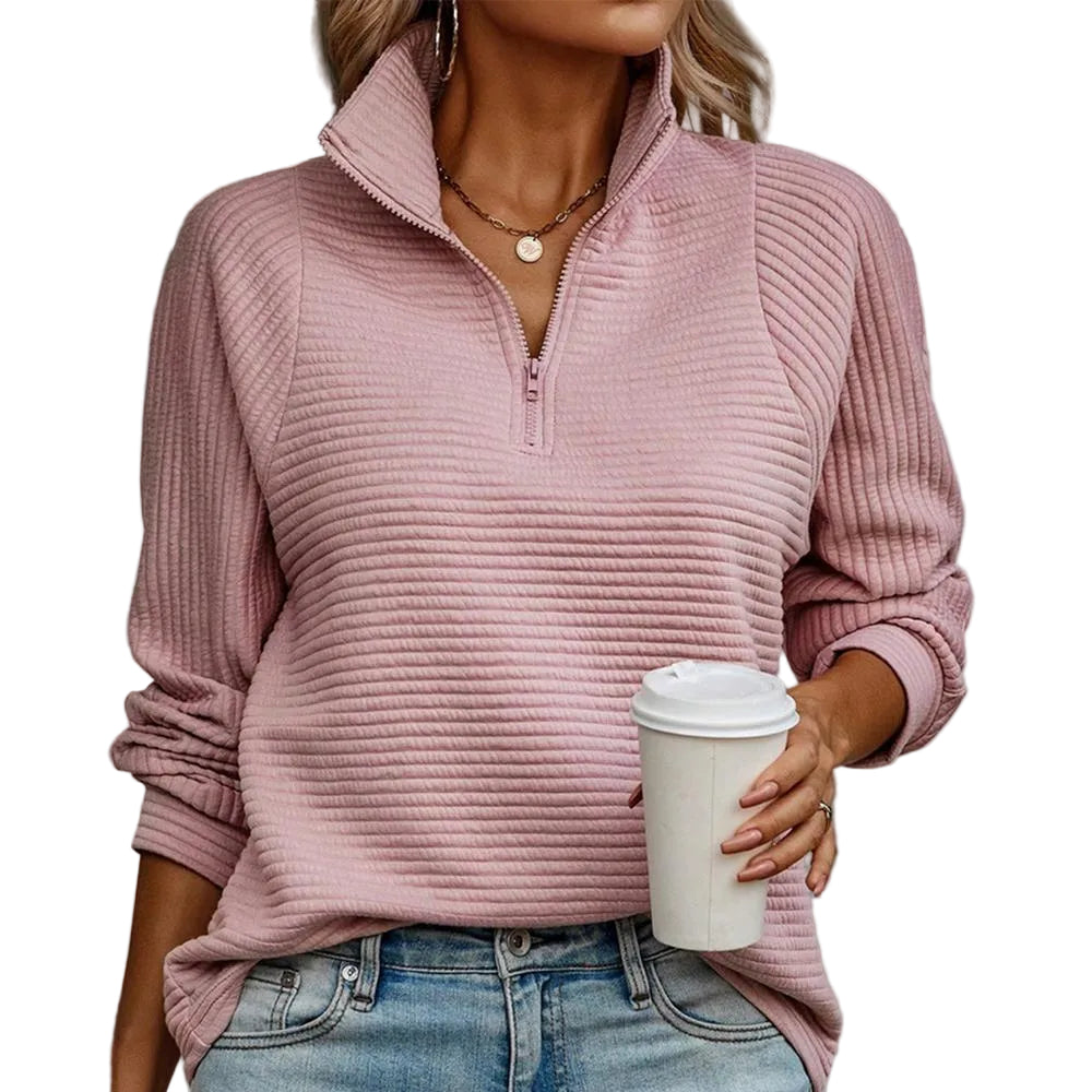 Dames Trui met Halve Ritssluiting Casual Chic 0