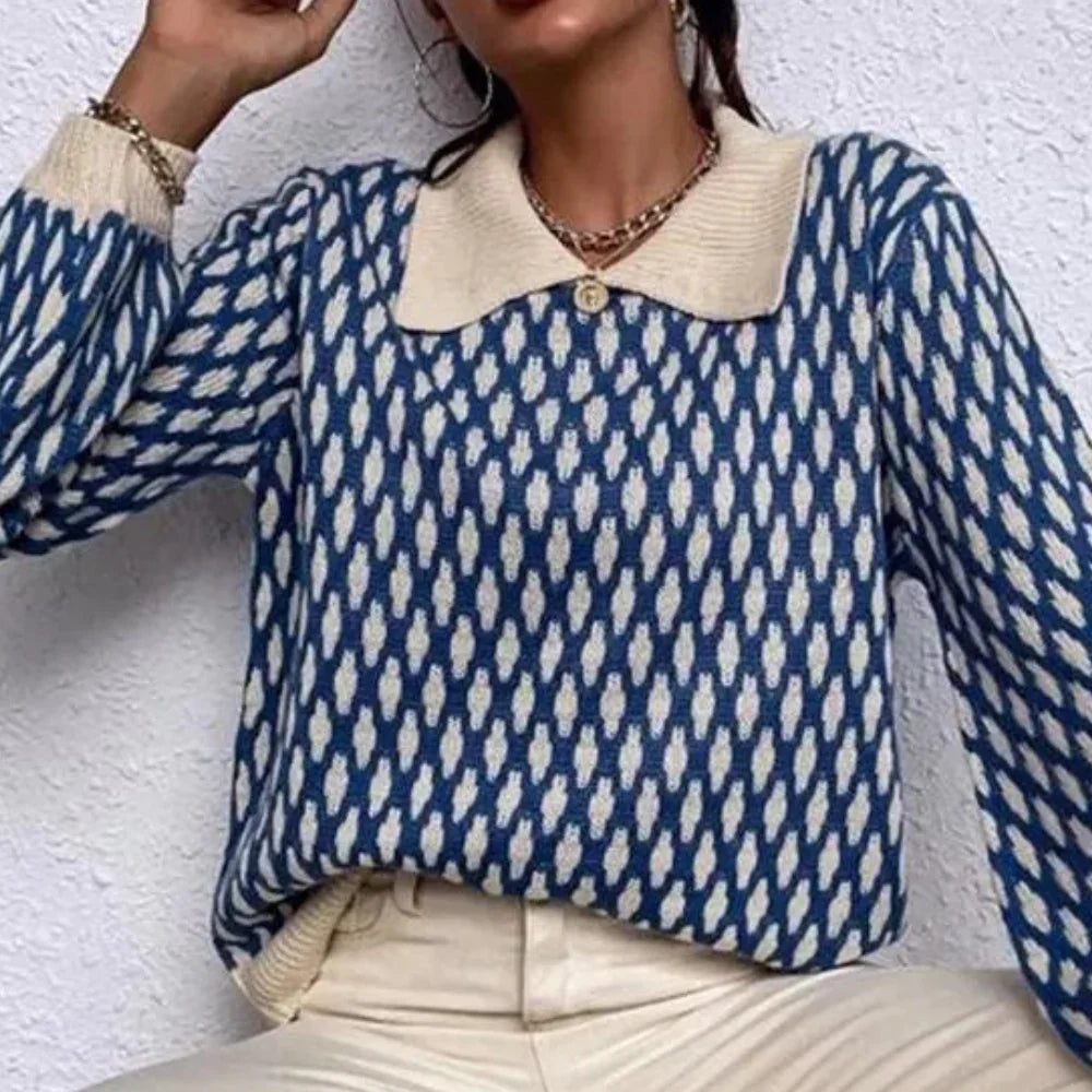 Dames Trui met Kraagdetail Casual 4