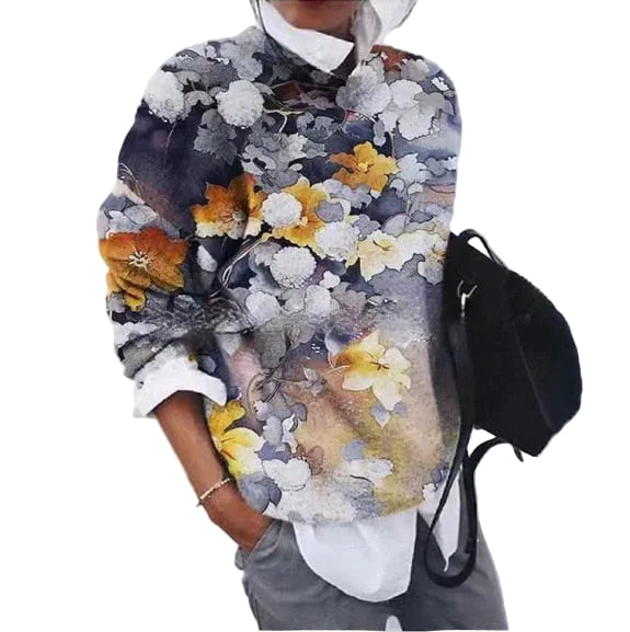 Dames Trui met Print Modern 0