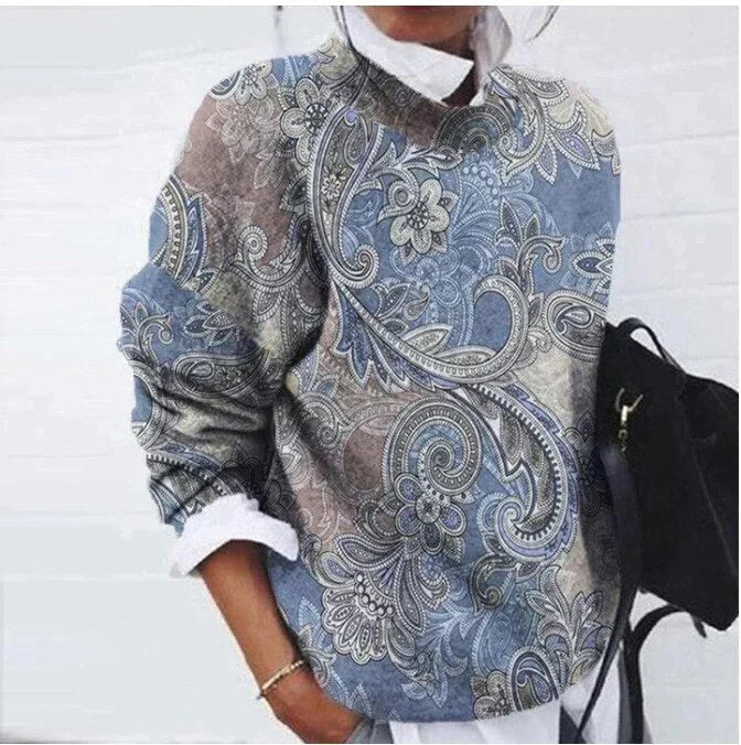 Dames Trui met Print Modern 2