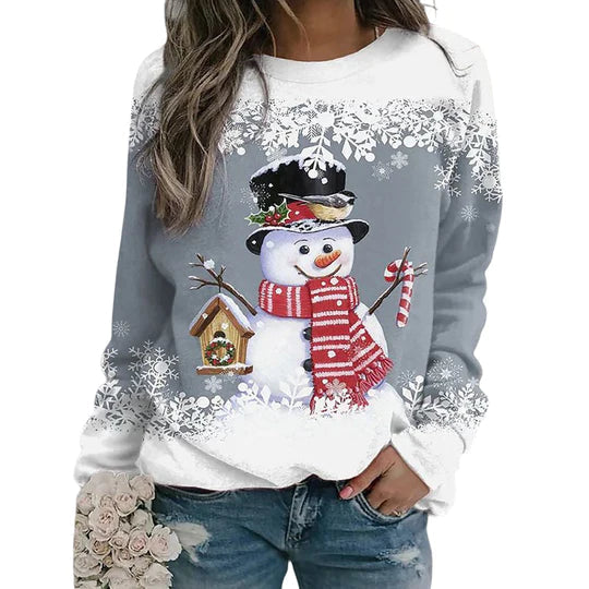 Dames Trui met Sneeuwpoppatroon 4