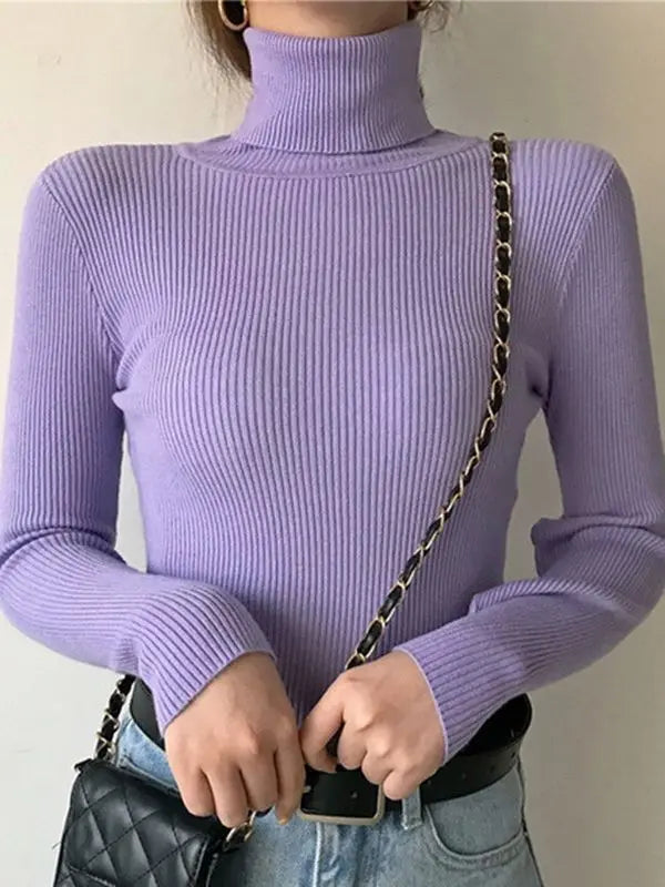 Dames Turtleneck Trui Gebreid Zacht Kasjmier voor Herfst en Winter 26