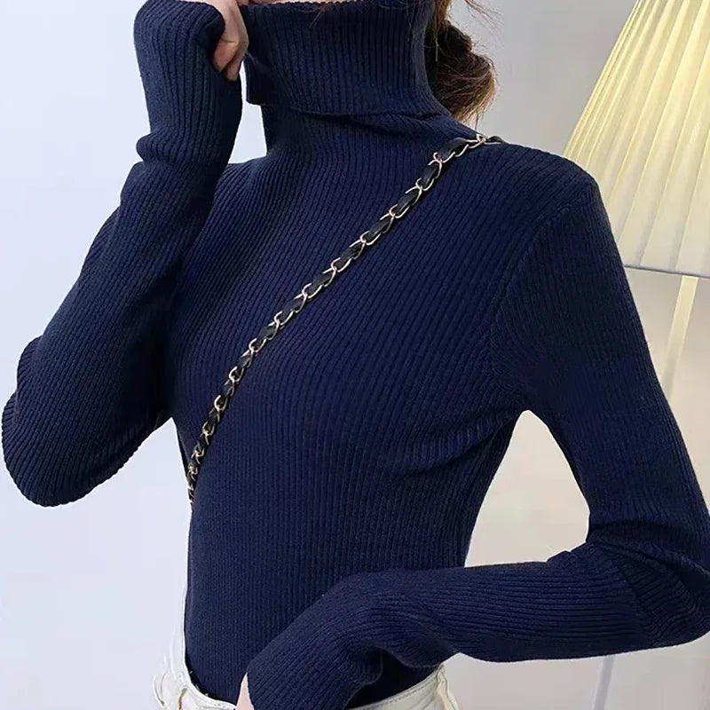 Dames Turtleneck Trui Gebreid Zacht Kasjmier voor Herfst en Winter 9
