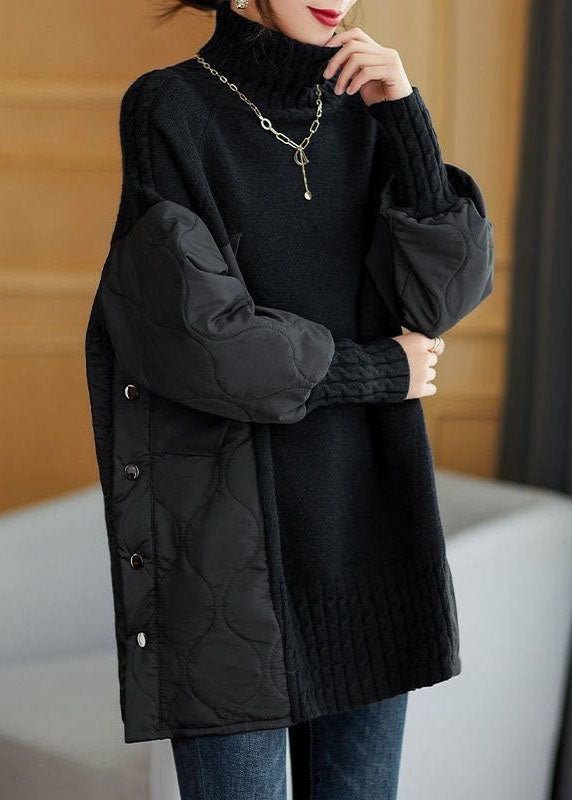 Dames Turtleneck Trui Losse Pasvorm 1