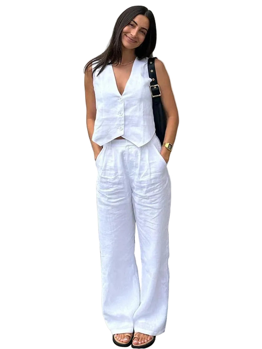 Dames Tweedelige Set met Paisley Print 0