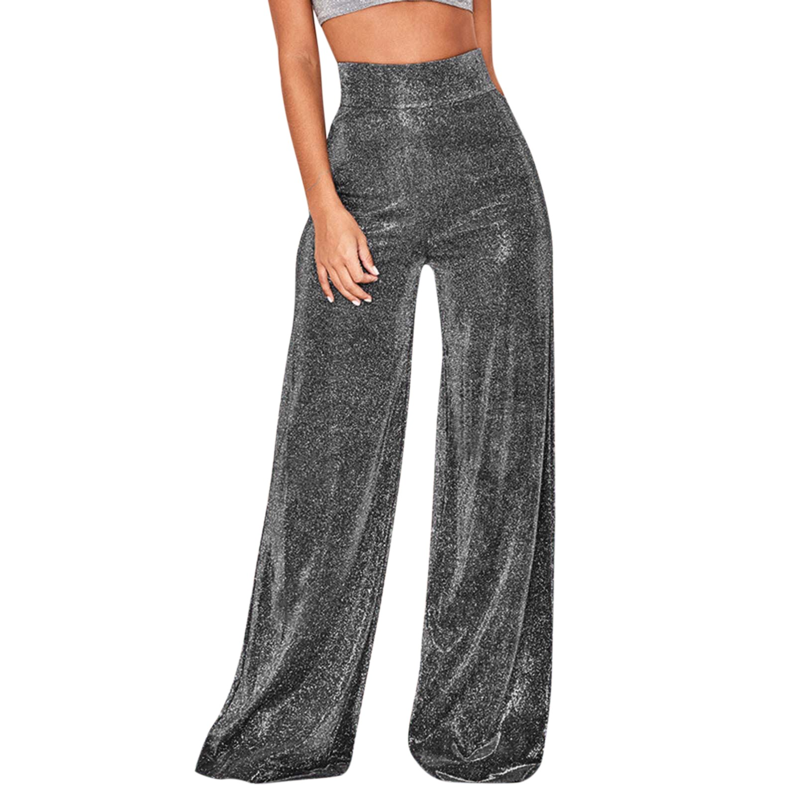 Dames Uitlopende Broek Glitterstijl 5