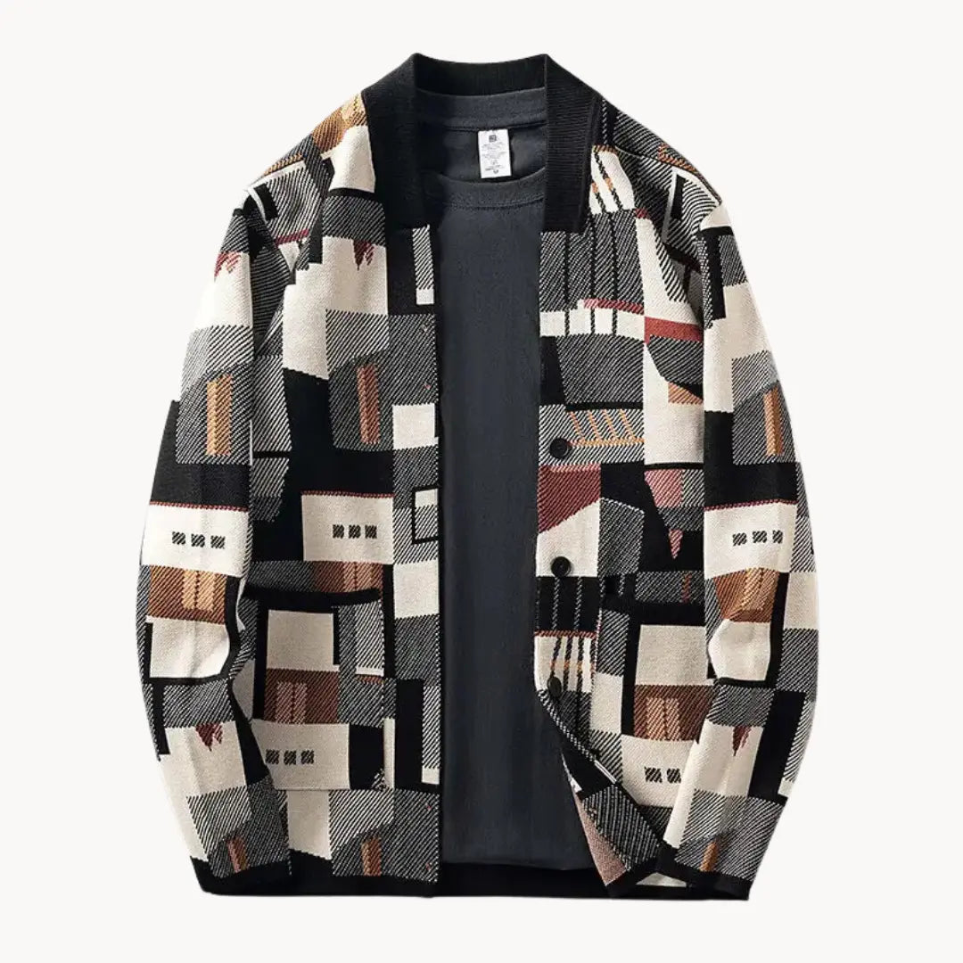 Dames Vest Abstract Patroon Taps Toelopend Stylish 1