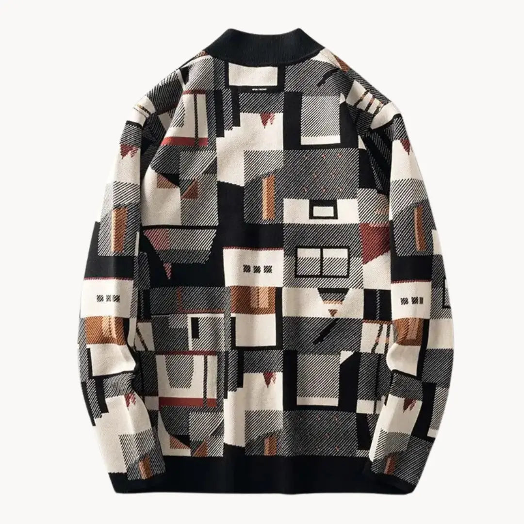 Dames Vest Abstract Patroon Taps Toelopend Stylish 2