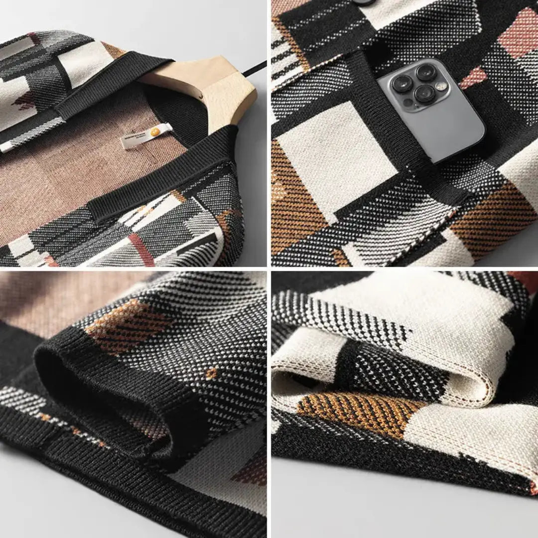 Dames Vest Abstract Patroon Taps Toelopend Stylish 5