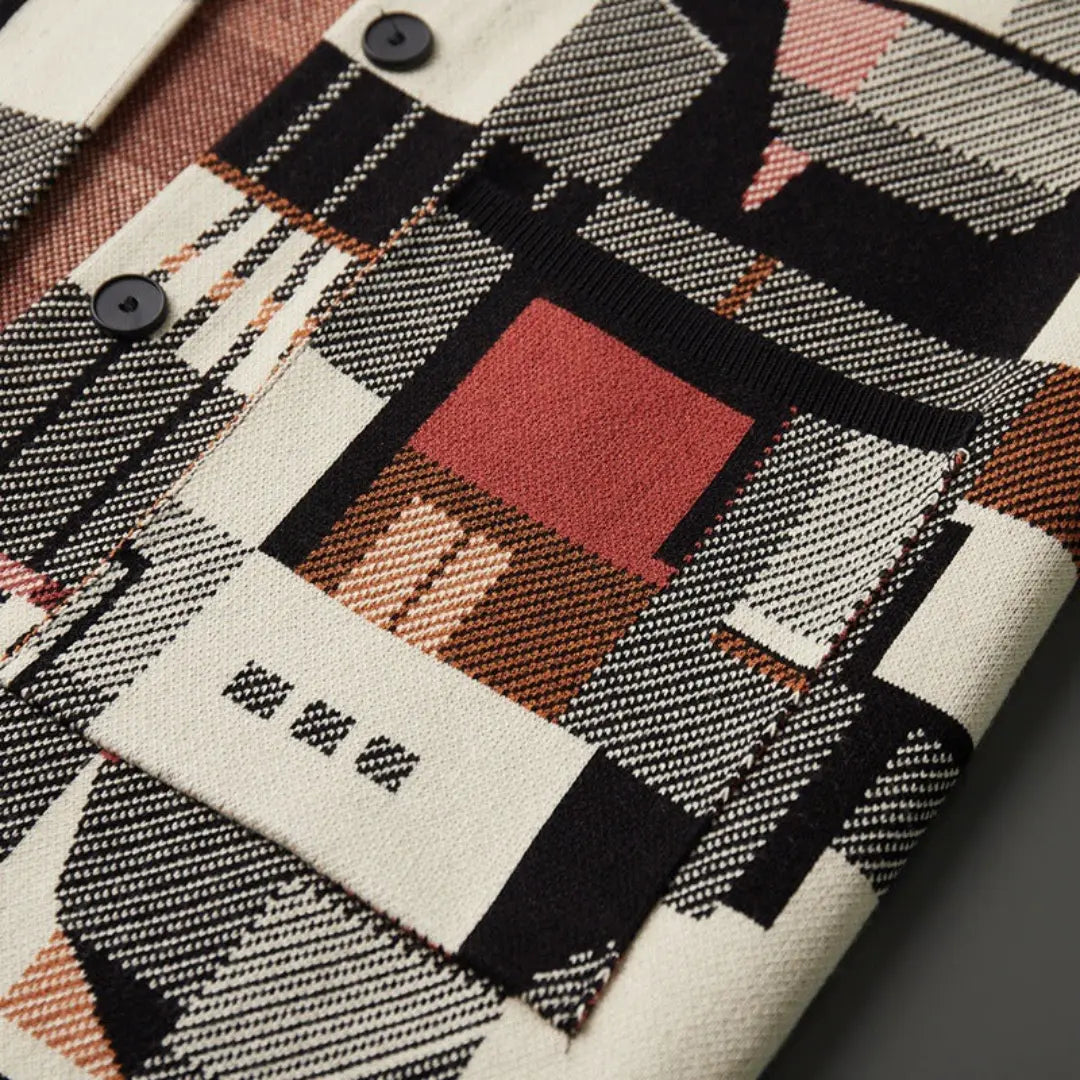 Dames Vest Abstract Patroon Taps Toelopend Stylish 7