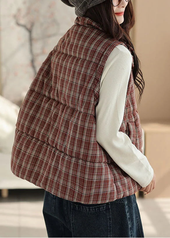 Dames Vest Geruit Comfortabel Losvallend 2