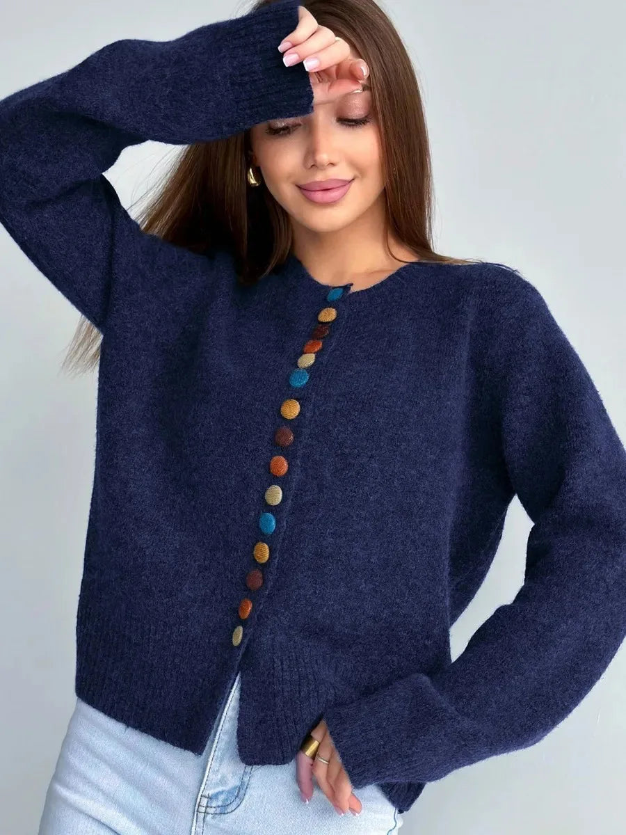 Dames Vest Met Knoopaccenten 2