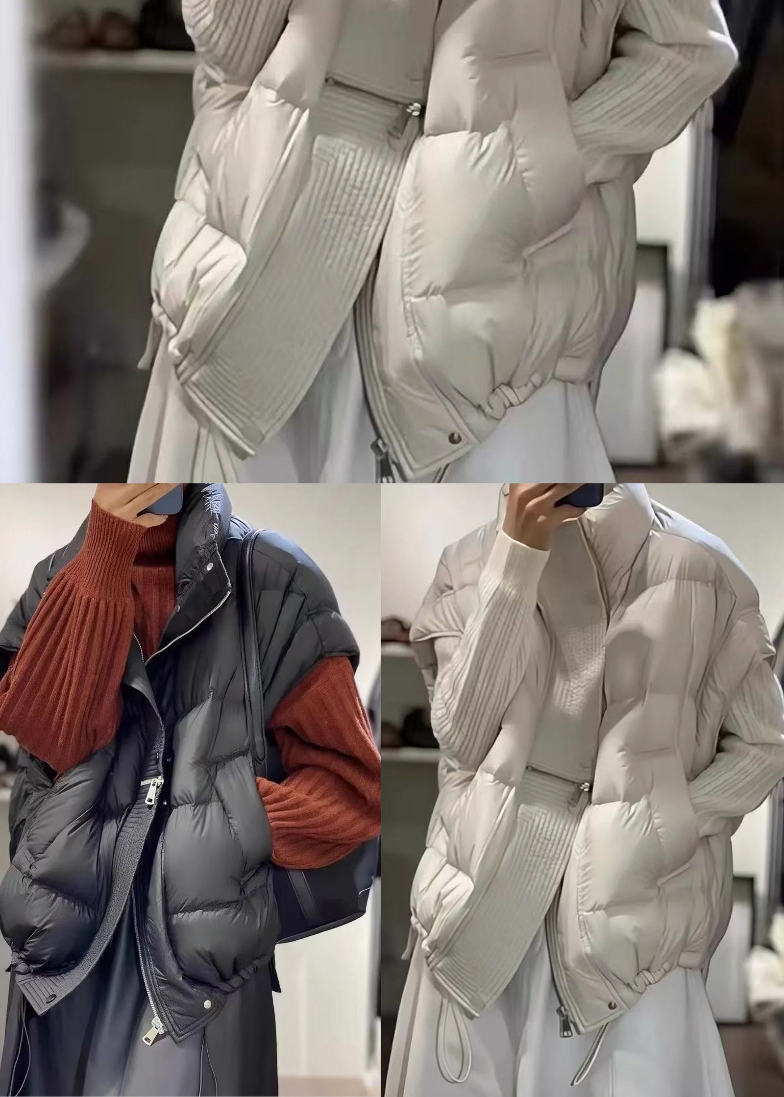 Dames Vest Met Ritssluiting En Trekkoord Comfortabel Model 4