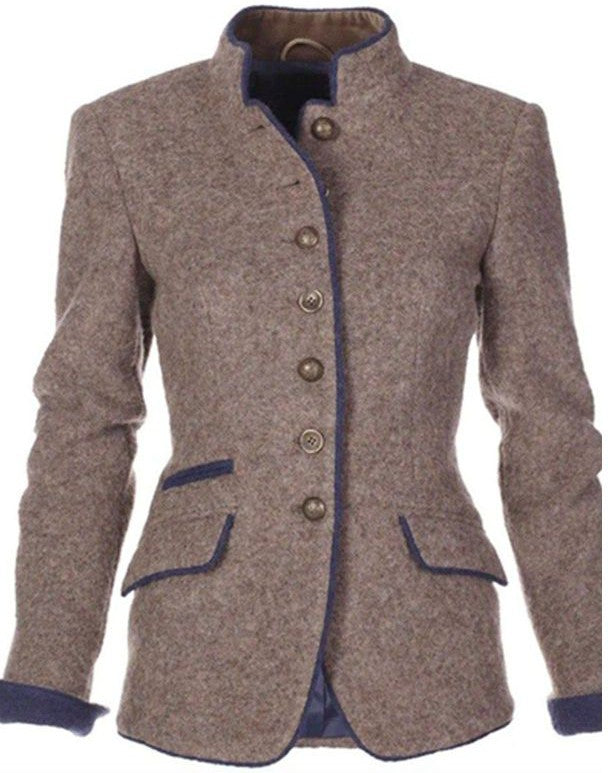Dames Vintage Blazer Met Knopen 1